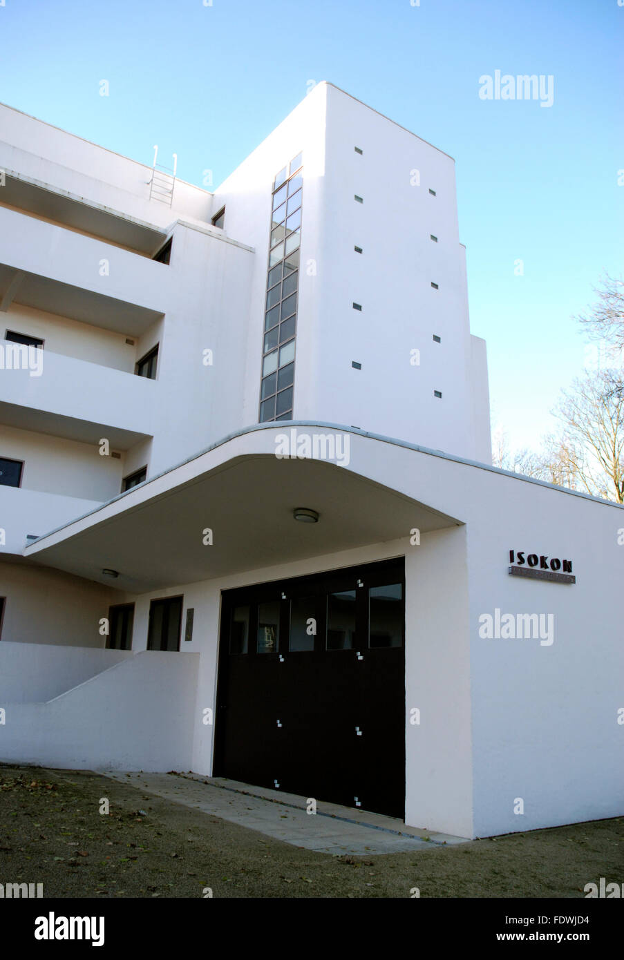 Isokon Building ou la pelouse Road Studios Banque D'Images