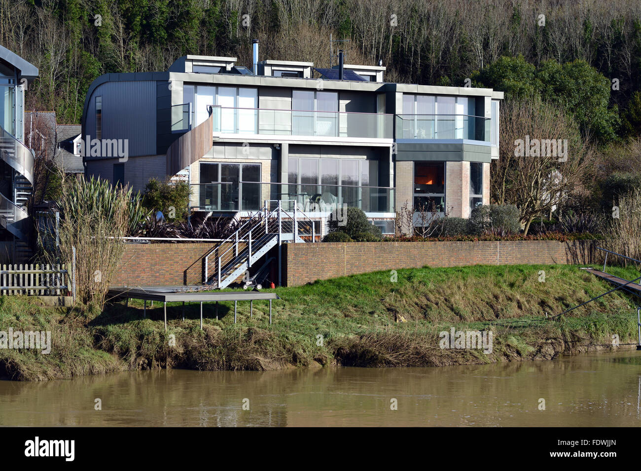 Riverside modernes, flexibles de Lewes. UK Banque D'Images