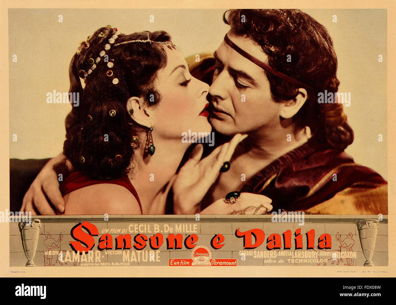 Samson et dalila poster Banque de photographies et d’images à haute