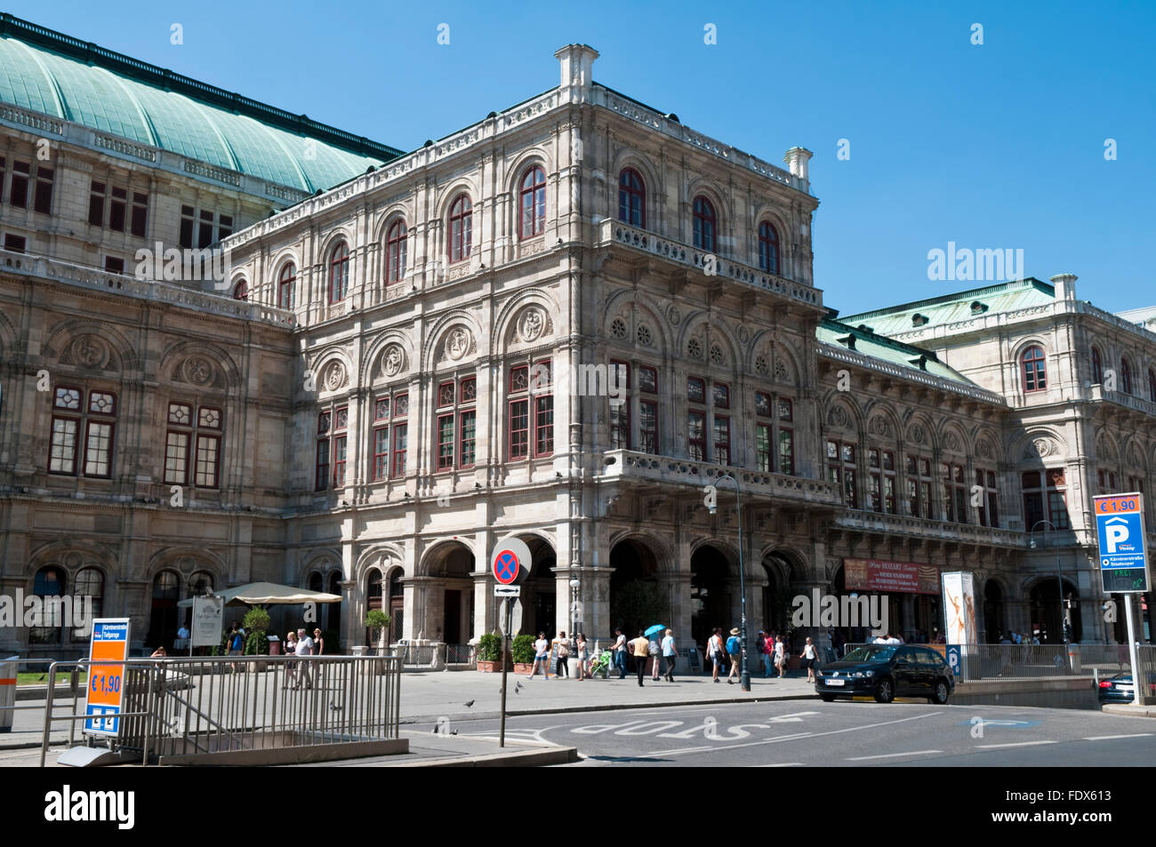 Wiener Staatsoper, l'Opéra de Vienne à Vienne, Autriche Banque D'Images