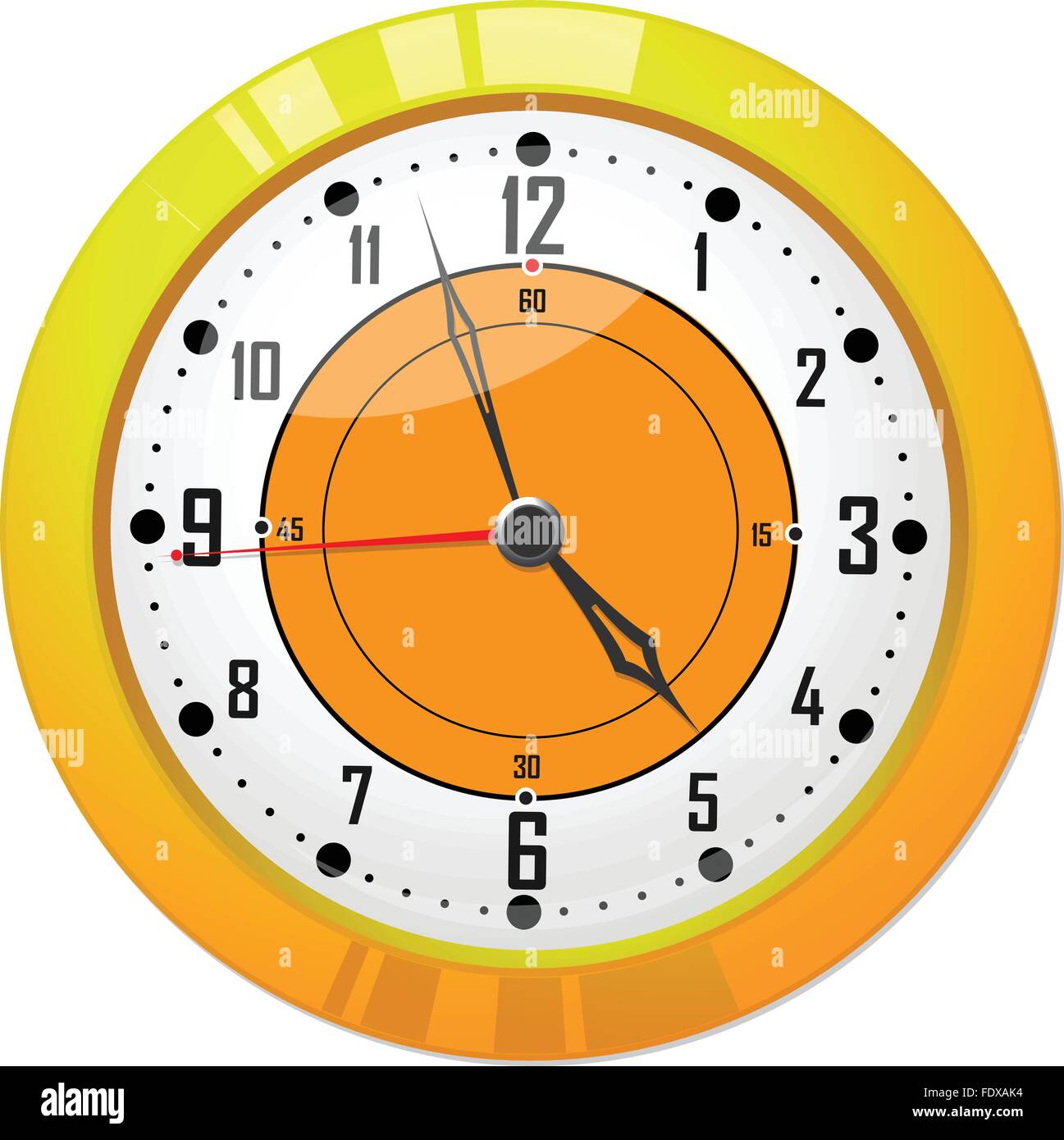 Vector illustration de l'horloge Illustration de Vecteur