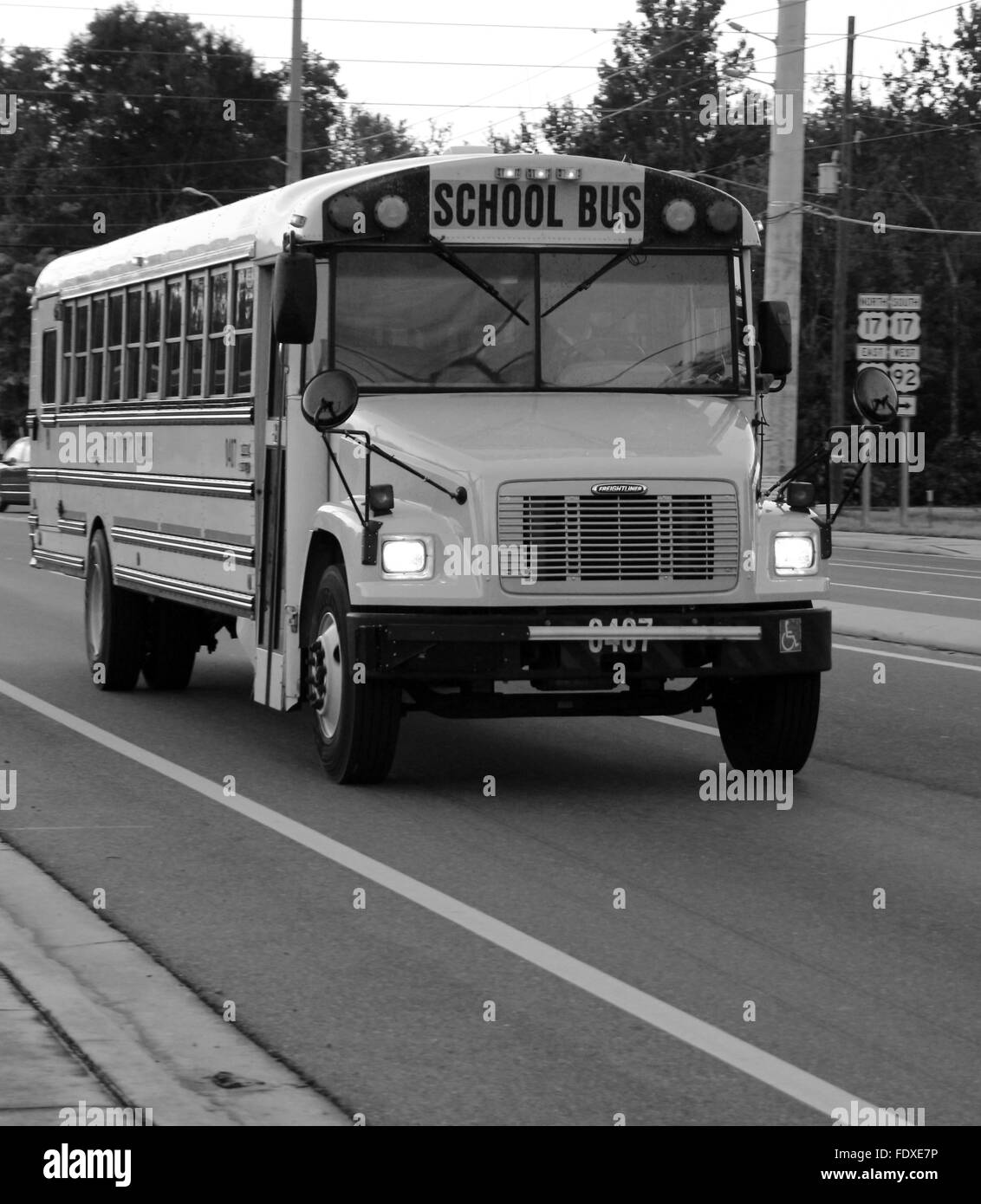 Polk county school bus en Floride USA Banque D'Images