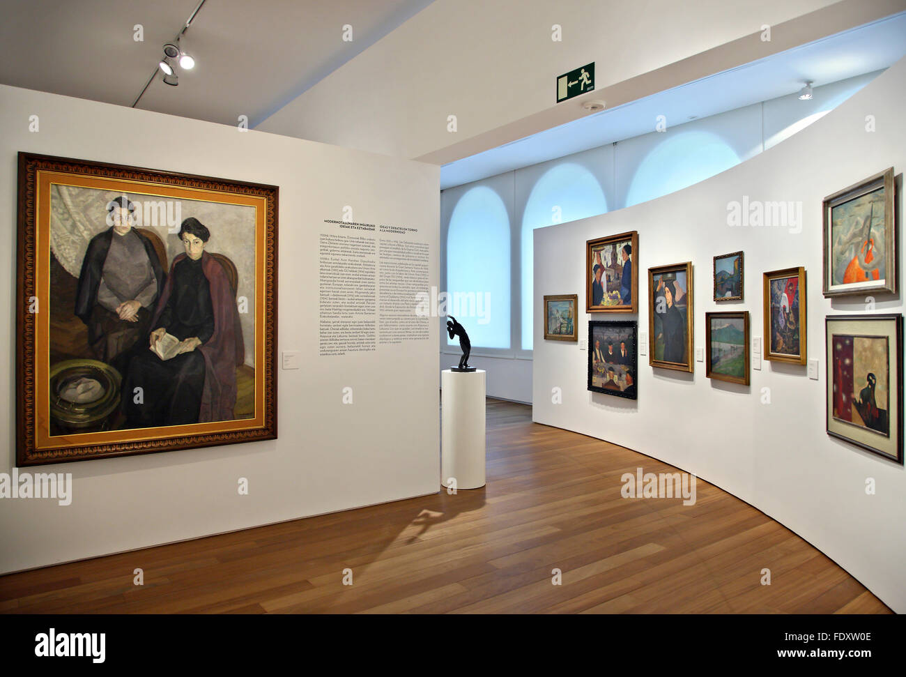 Œuvres d'artistes Basque dans le musée de San Telmo, Donostia-San Sebastian, Pays Basque, Espagne. Banque D'Images