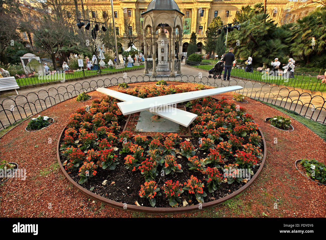 La fleur réveil dans Guipozkoa, Plaza de San Sebastian (Donostia), Pays Basque, Espagne. Banque D'Images