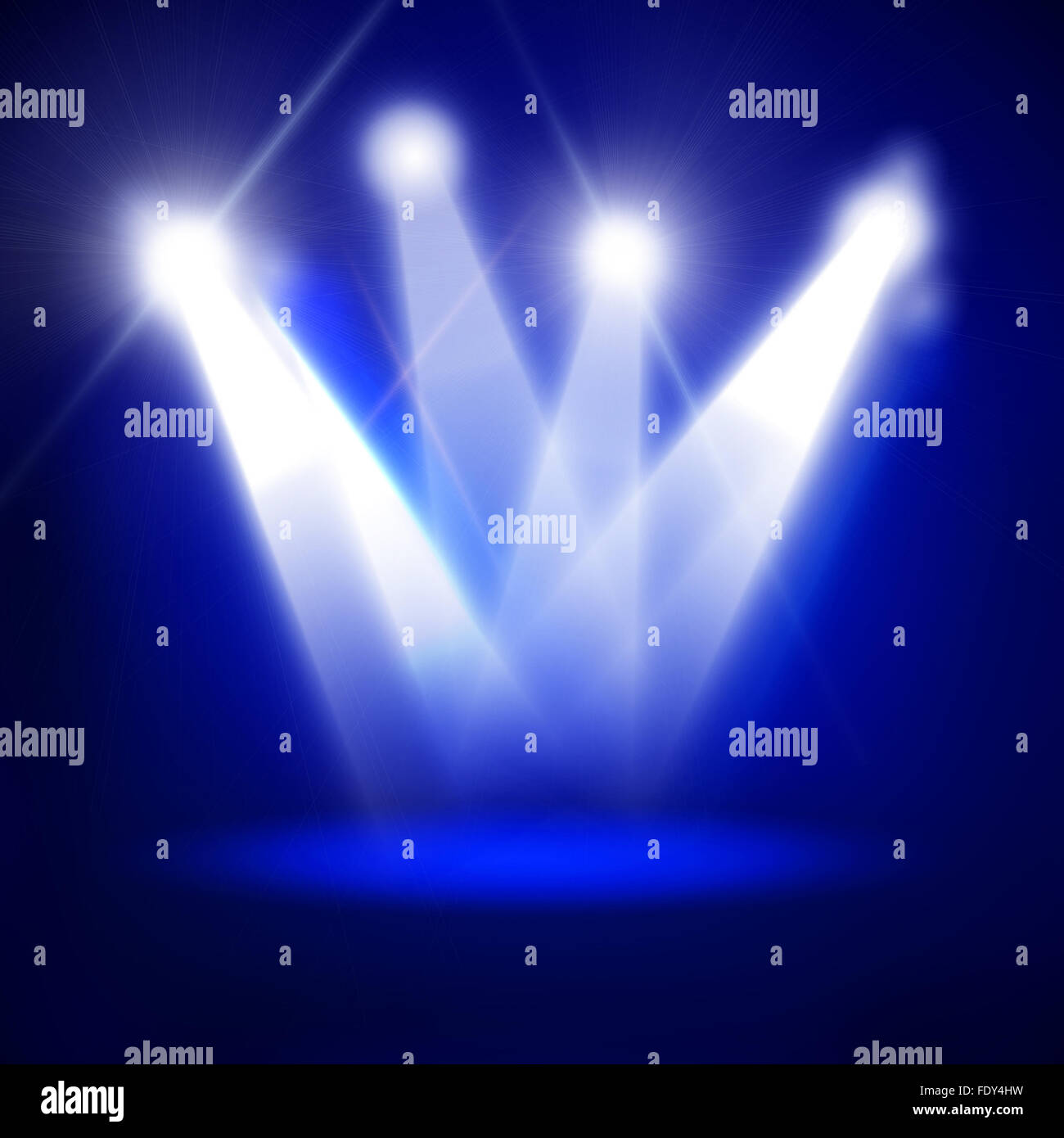 Image abstraite de l'éclairage de concert avec un arrière-plan foncé. L'illustration. Banque D'Images