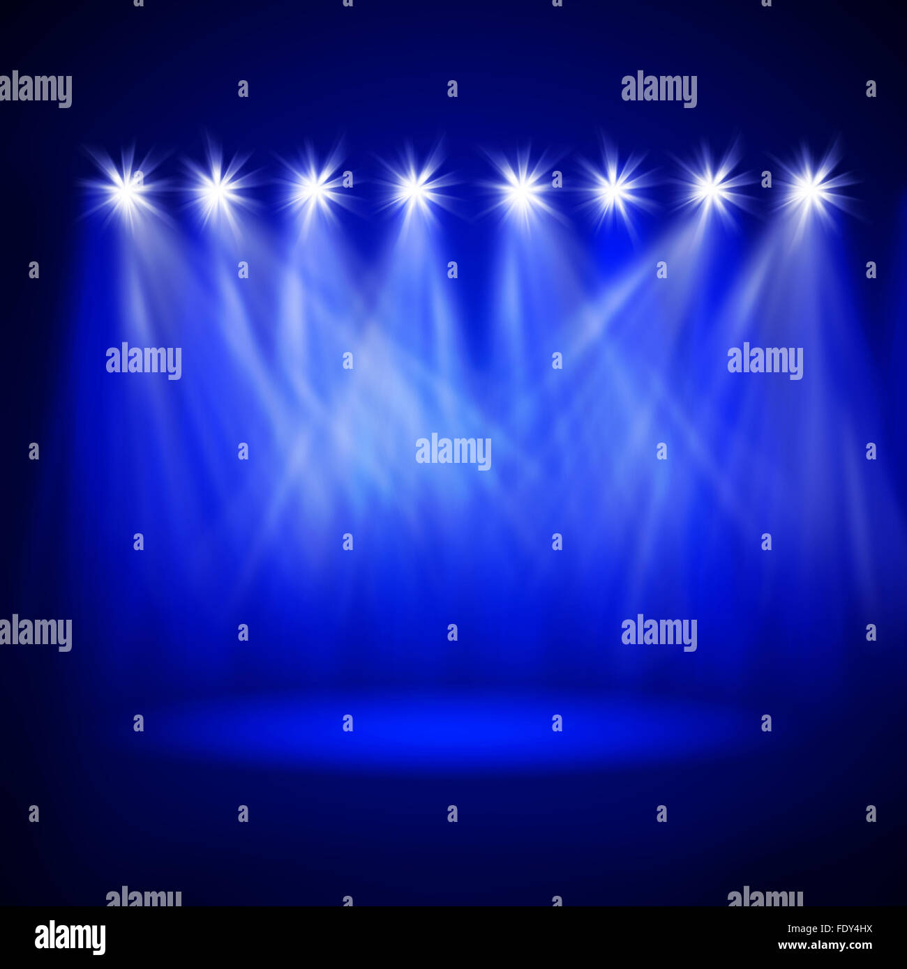 Image abstraite de l'éclairage de concert avec un arrière-plan foncé. L'illustration. Banque D'Images
