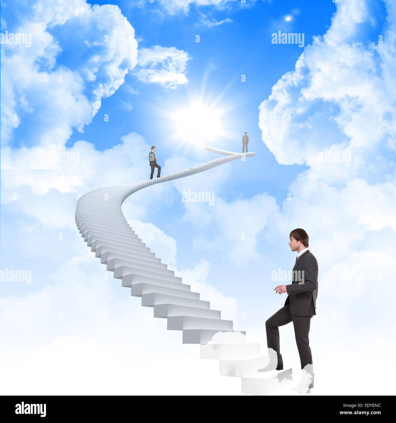 jeune-homme-monte-l-escalier-humour-banque-de-photographies-et-d-images