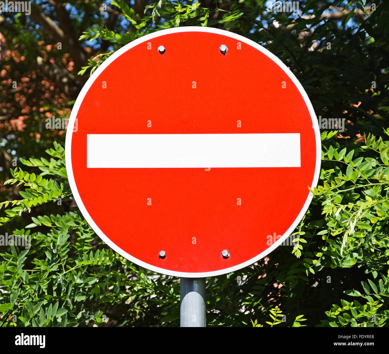 N'entrez pas signer Banque D'Images