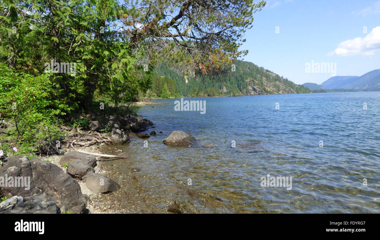 Lake Cowichan, sur l'île de Vancouver Banque D'Images