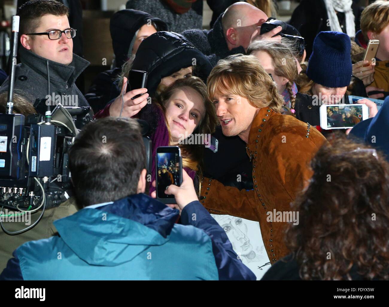 Berlin, Allemagne. 09Th Feb 2016. Acteurs Owen Wilson/Autogronme battre geben Filmpremiere  > Zoolander 2  < à Kino Cinestar à SonyCenter à Berlin. Dpa : Crédit photo alliance/Alamy Live News Banque D'Images