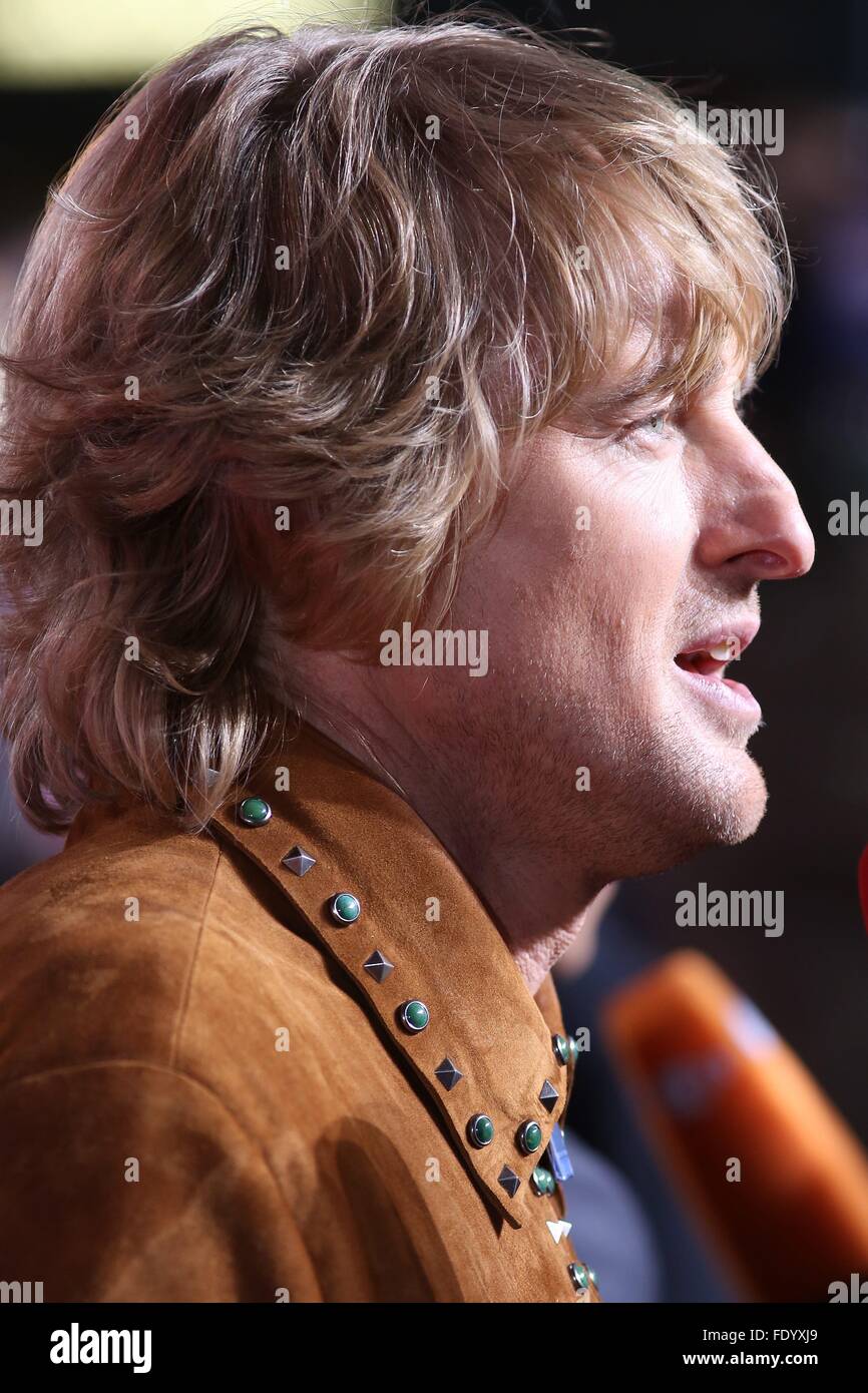 Berlin, Allemagne. 09Th Feb 2016. Owen Wilson assister à la première de ZOOLANDER 2 - au CineStar Sony Center de Berlin. Dpa : Crédit photo alliance/Alamy Live News Banque D'Images