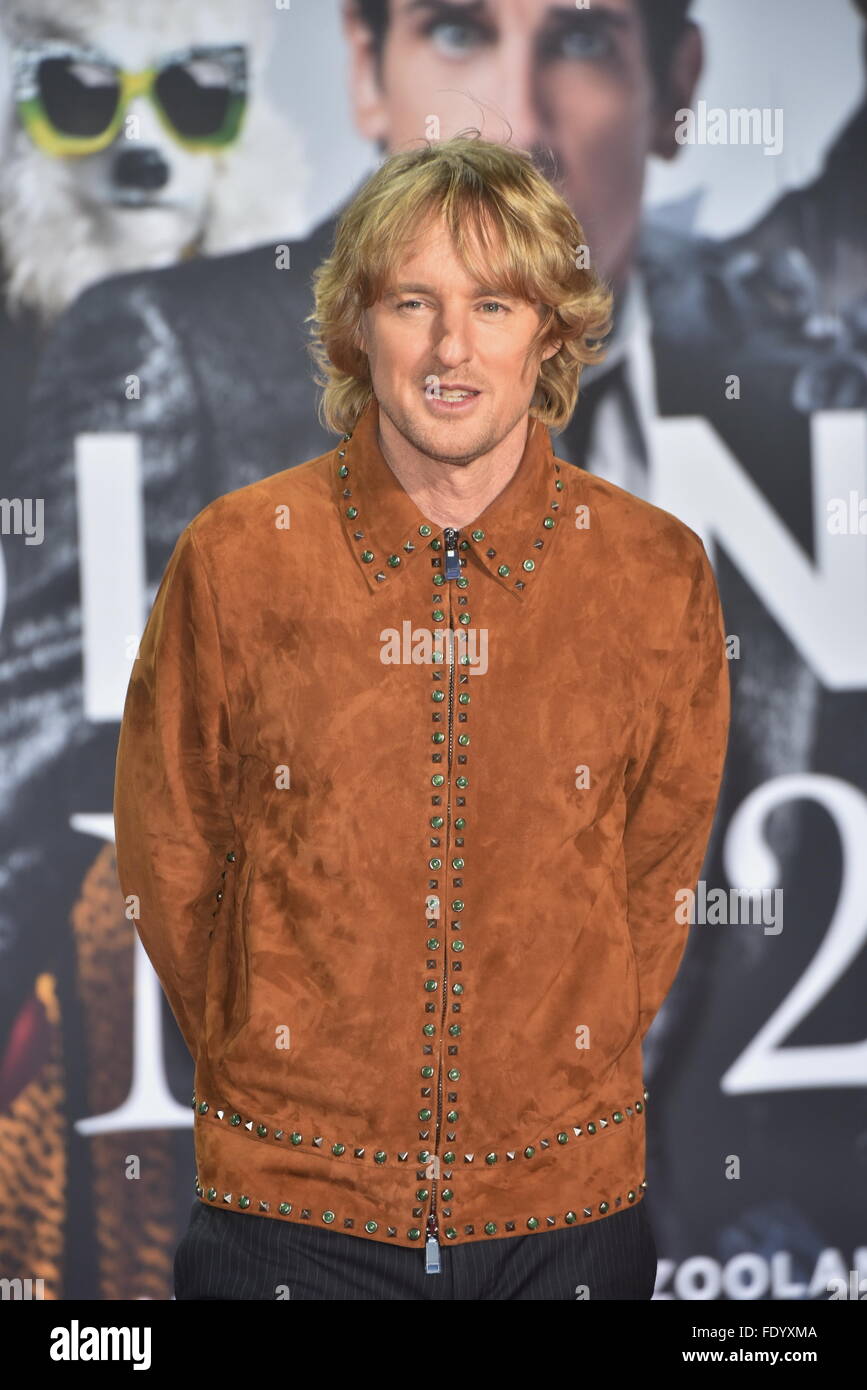 Berlin, Allemagne. 09Th Feb 2016. Owen Wilson/ assister à Zoolander n°2 Dépistage du ventilateur à Berlin Cinestar Sony Center au 02.02.2016. Dpa : Crédit photo alliance/Alamy Live News Banque D'Images