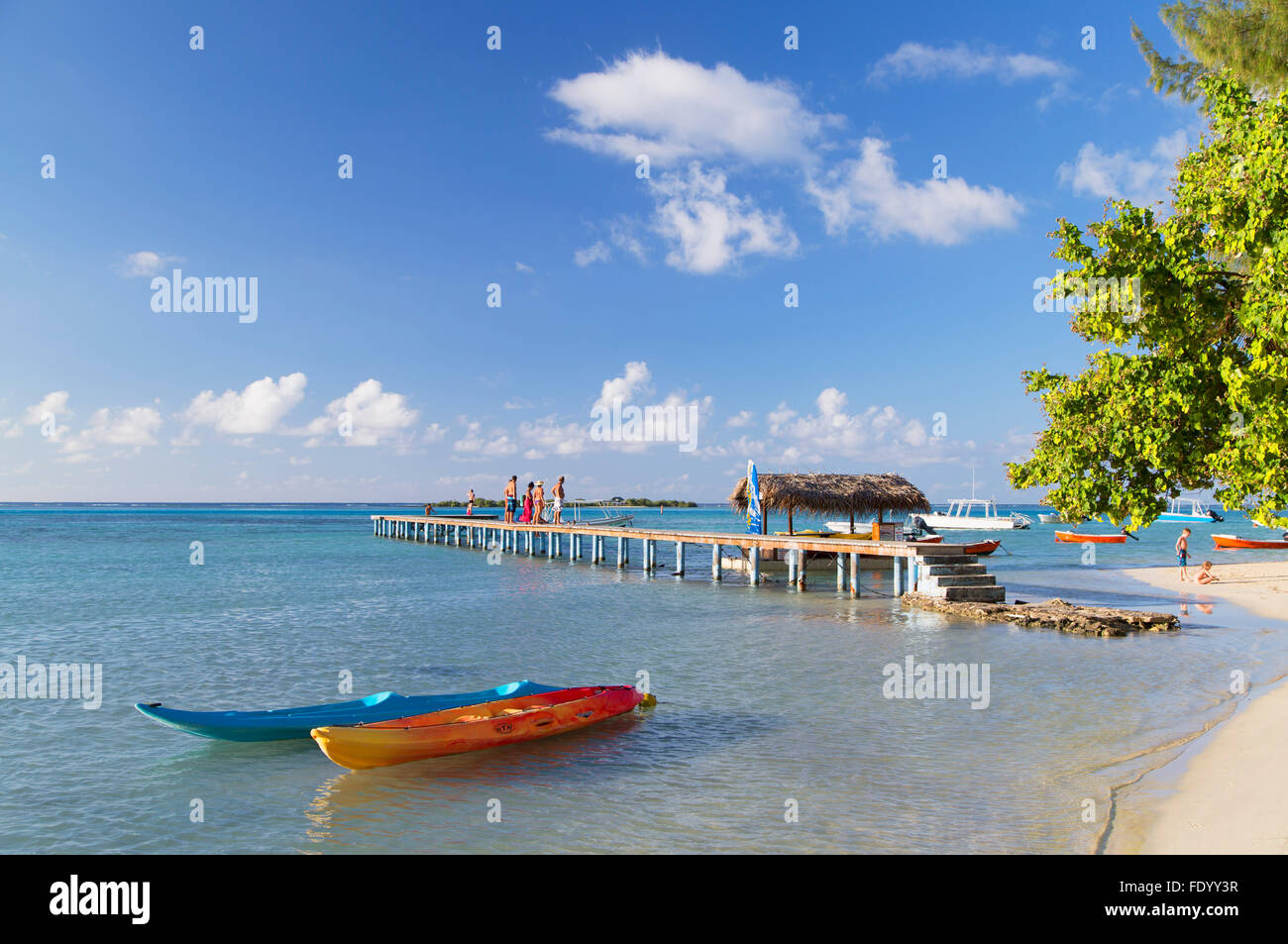 Hauru Point, Mo'orea, îles de la société, Polynésie Française Banque D'Images