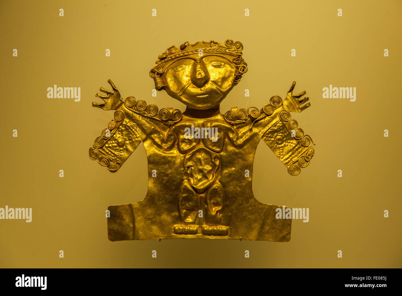 Objets exposés dans le Musée de l'or (el Museo del Oro) à Bogota, Colombie Banque D'Images