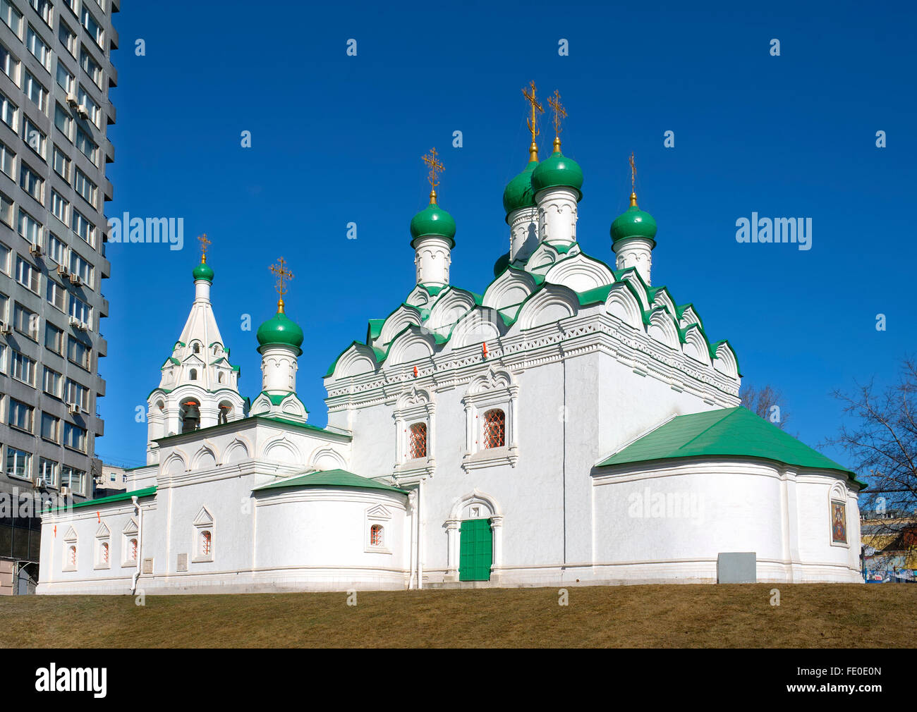 Eglise de Saint Siméon (Présentation de Marie dans le jardin) Dehtyarnom à Moscou, Rue Povarskaya Banque D'Images
