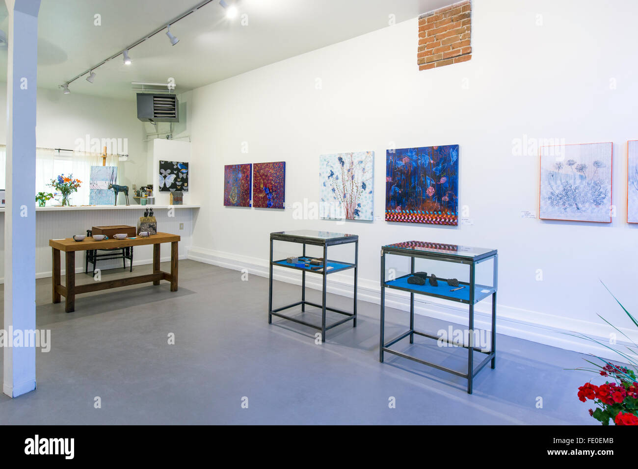 Studio & gallery space, Galerie Van de Water, Salida, Colorado, USA Banque D'Images