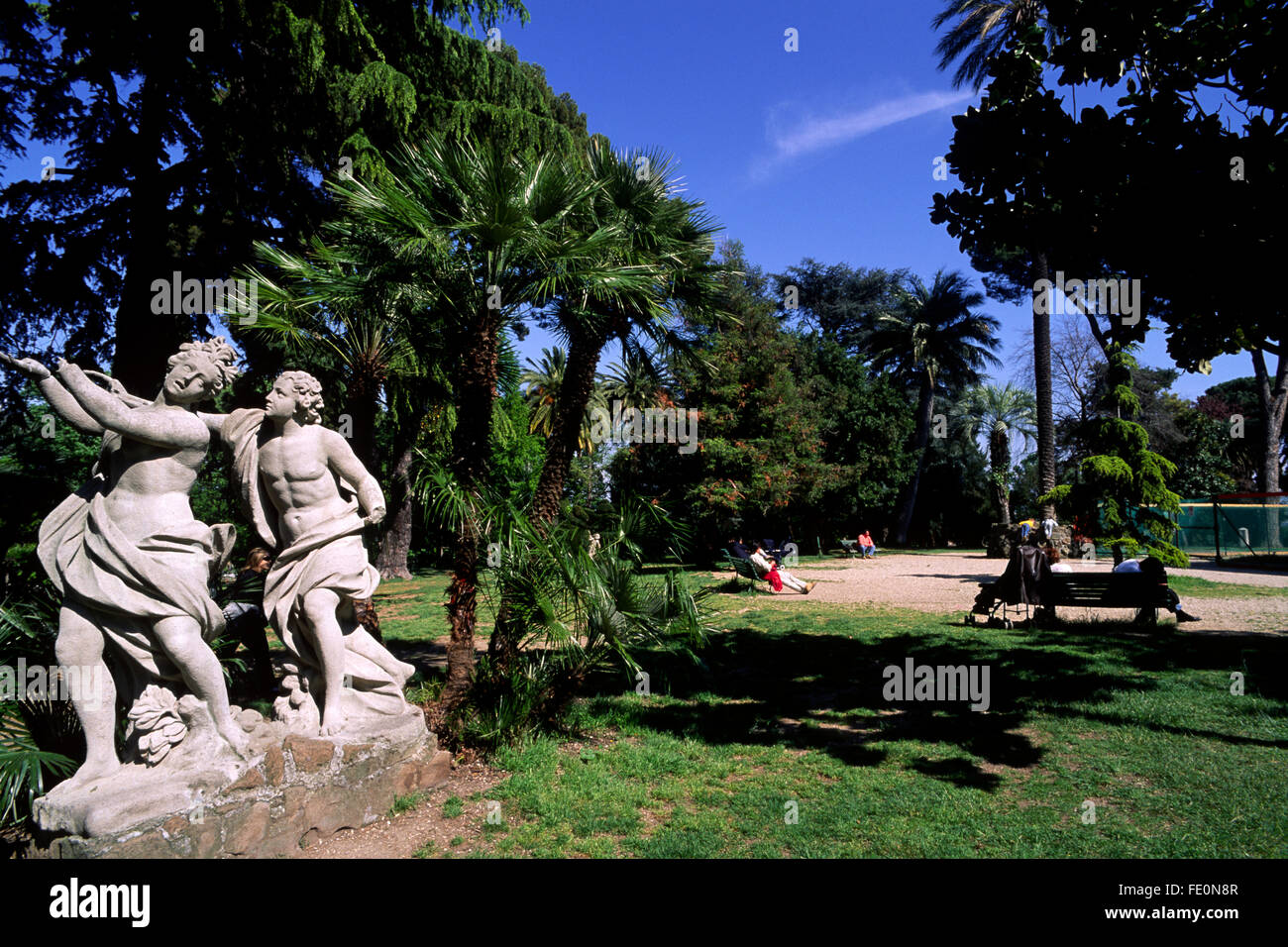 Parc de la villa sciarra Banque de photographies et d???images ?? haute