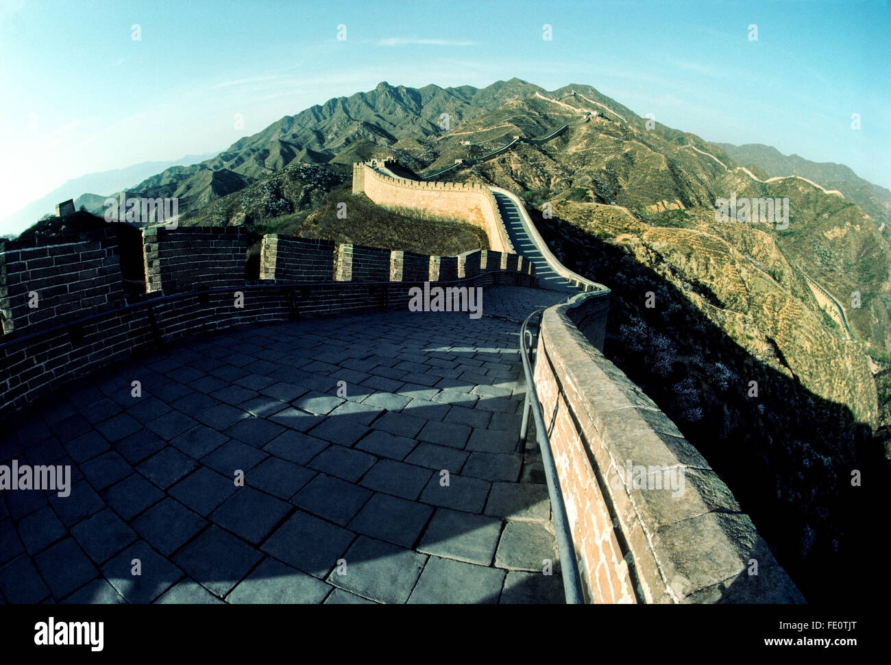 Grande Muraille près de Pékin, Chine Banque D'Images