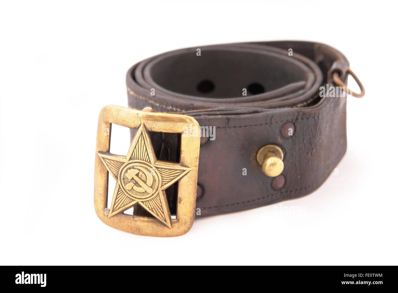 L'Union soviétique dans la Deuxième Guerre mondiale. Standard soviétique officier supérieur de la courroie. Banque D'Images