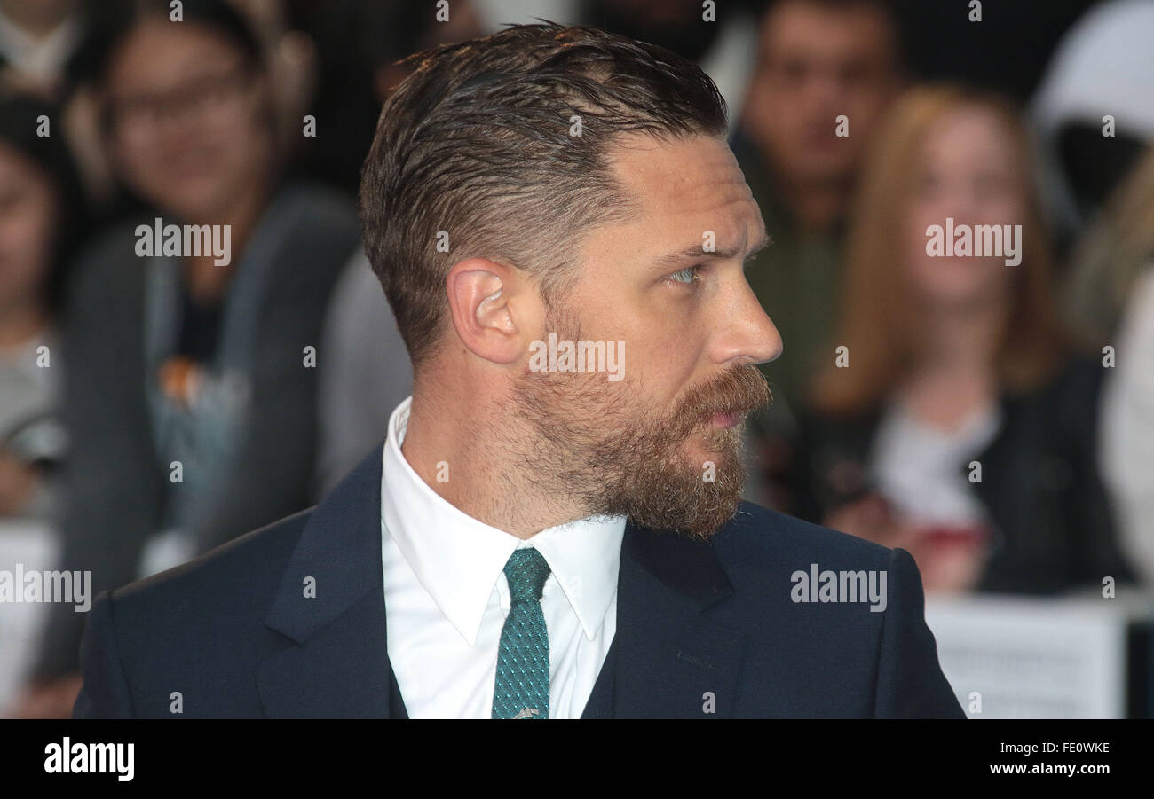 Sep 03, 2015 - Londres, Angleterre, Royaume-Uni - Tom Hardy assister à 'Cartouche' Première mondiale à Odéon, Leicester Square Banque D'Images