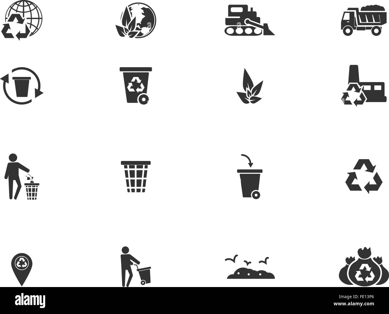 Les icons set Illustration de Vecteur