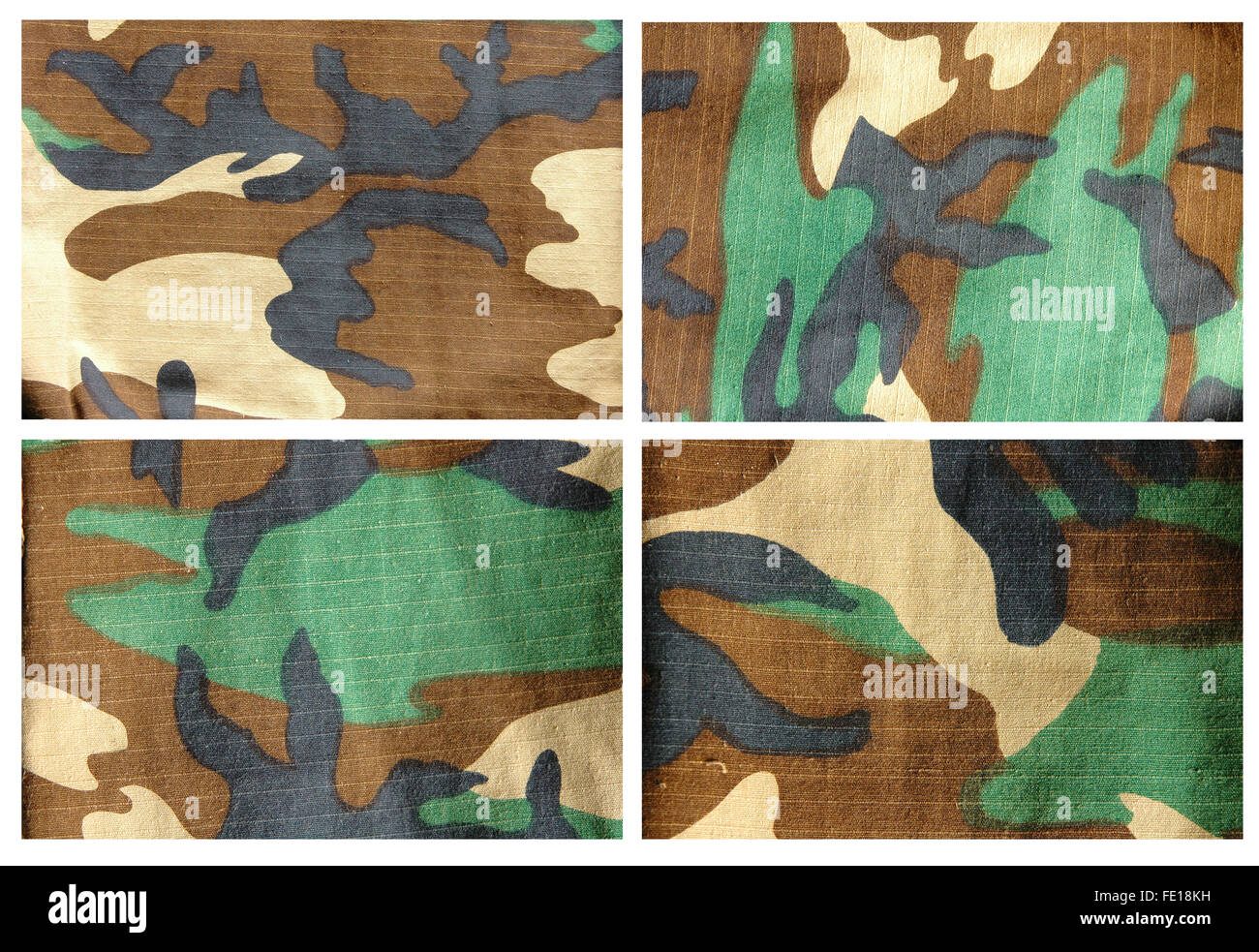 Tissu de style armée Banque D'Images