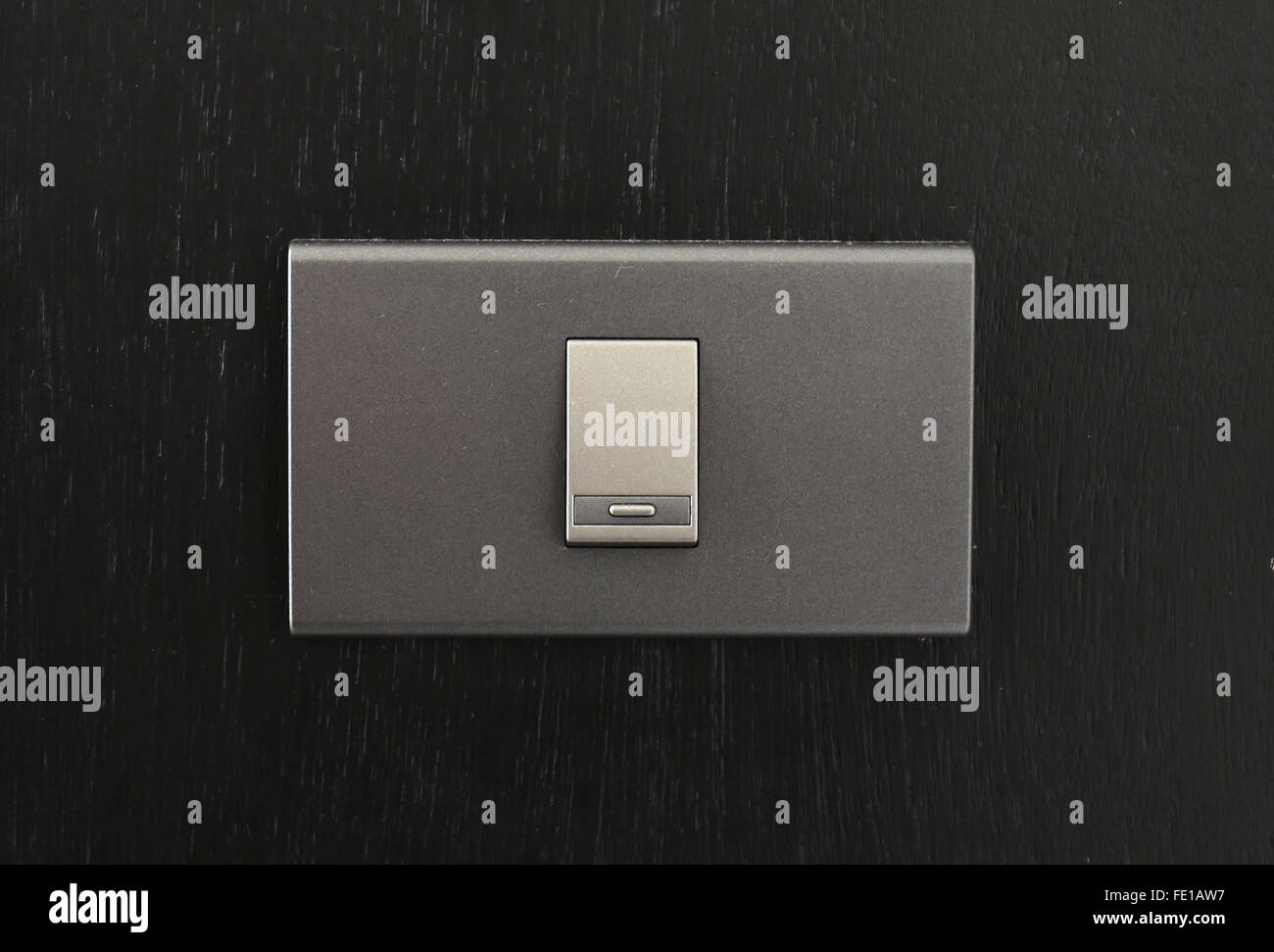L'interrupteur à bascule noir surface noire Banque D'Images