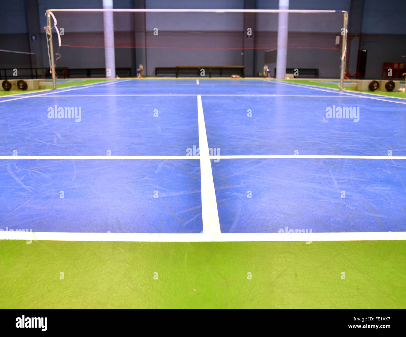 Piscine Court de badminton Photo Stock - Alamy