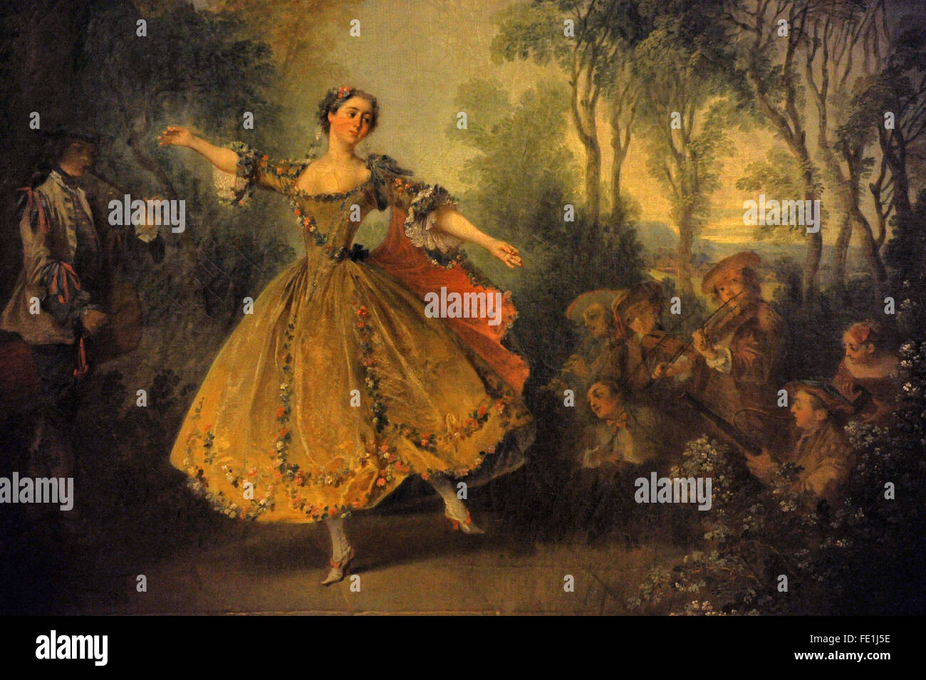 Nicolas Lancret (1690-1743). Le peintre français. La Camargo dansant, première moitié du xviiie siècle. Le Musée de l'Ermitage. Saint Petersburg. La Russie. Banque D'Images
