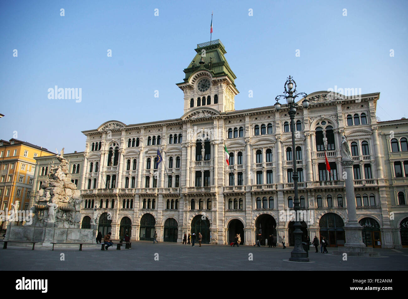 La Piazza Unità d'Italia Trieste, Frioul-Vénétie Julienne, Italie © Crédit Daiano Cristini/Sintesi/Alamy Stock Photo Banque D'Images