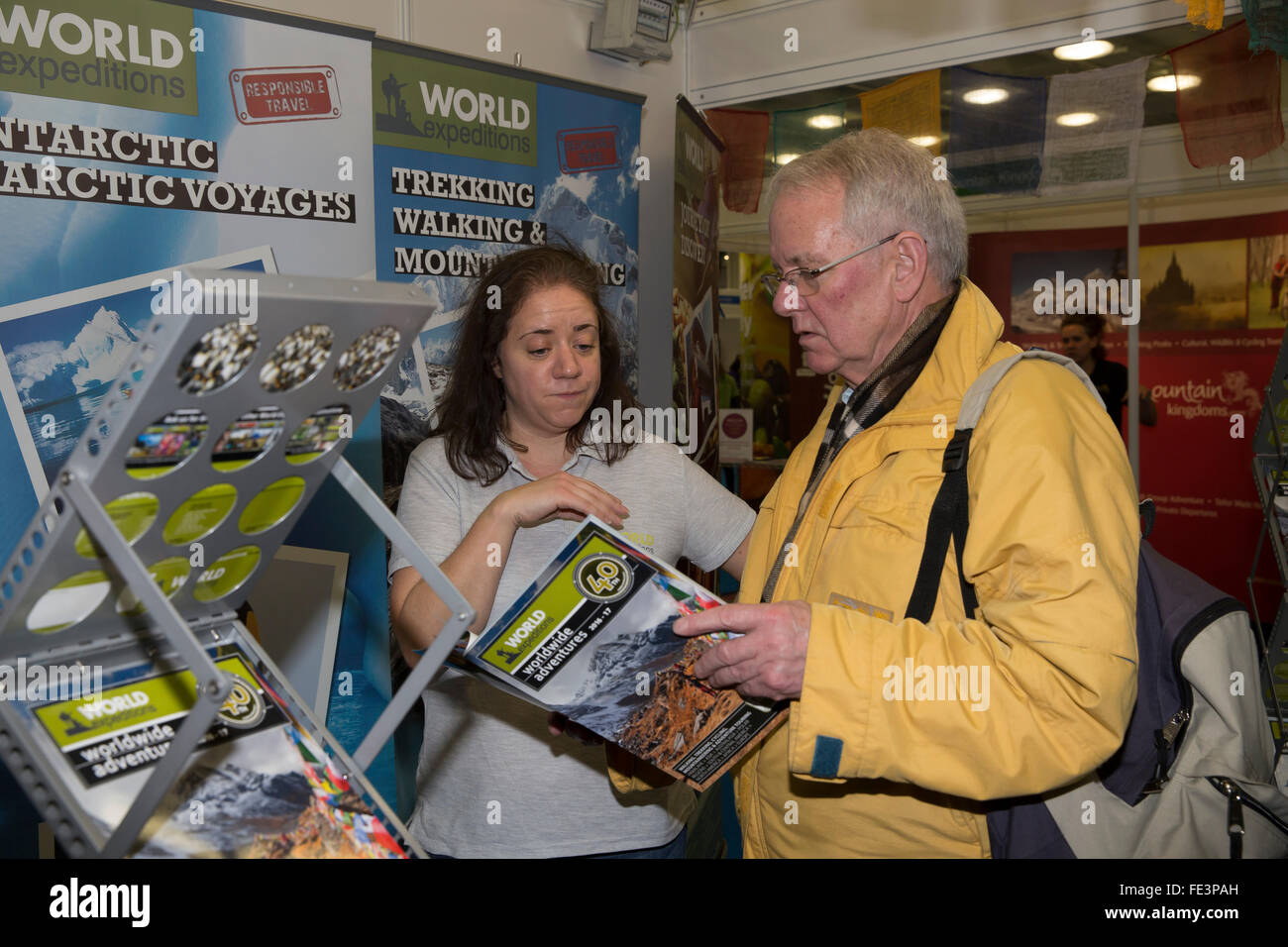 Olympia, Londres, Royaume-Uni. 4e février 2016. La maison de vacances et voyage d 'exposition obtient en cours à l'Olympia de Londres,maintenant à sa 23e année, elle est plus grande et mieux avec plus de 550 stands Crédit : Keith Larby/Alamy Live News Banque D'Images