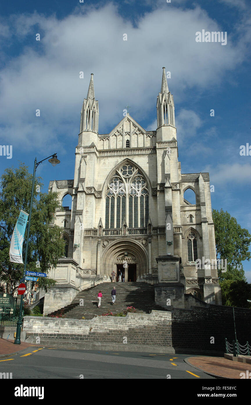 St.Paul's Anglican Cathedral, Dunedin, île du Sud, Nouvelle-Zélande. Banque D'Images