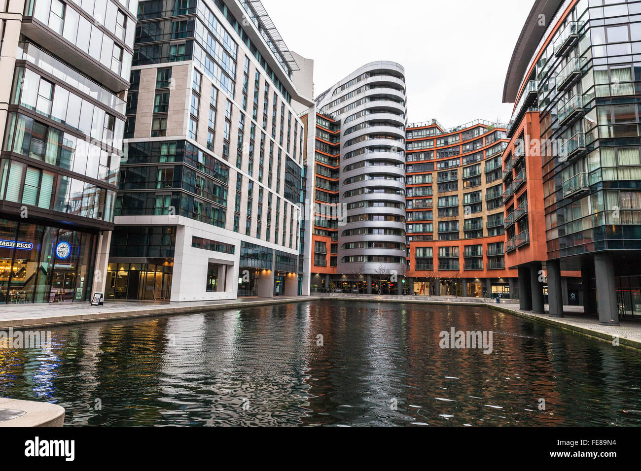 Du bassin de Paddington, Londres, Angleterre, Royaume-Uni Banque D'Images