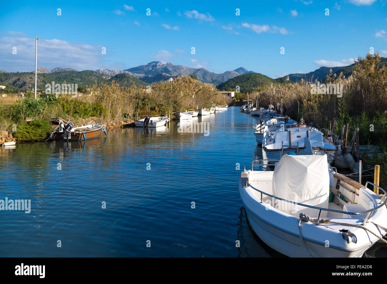 Bateaux dans Port de Andratx Banque D'Images