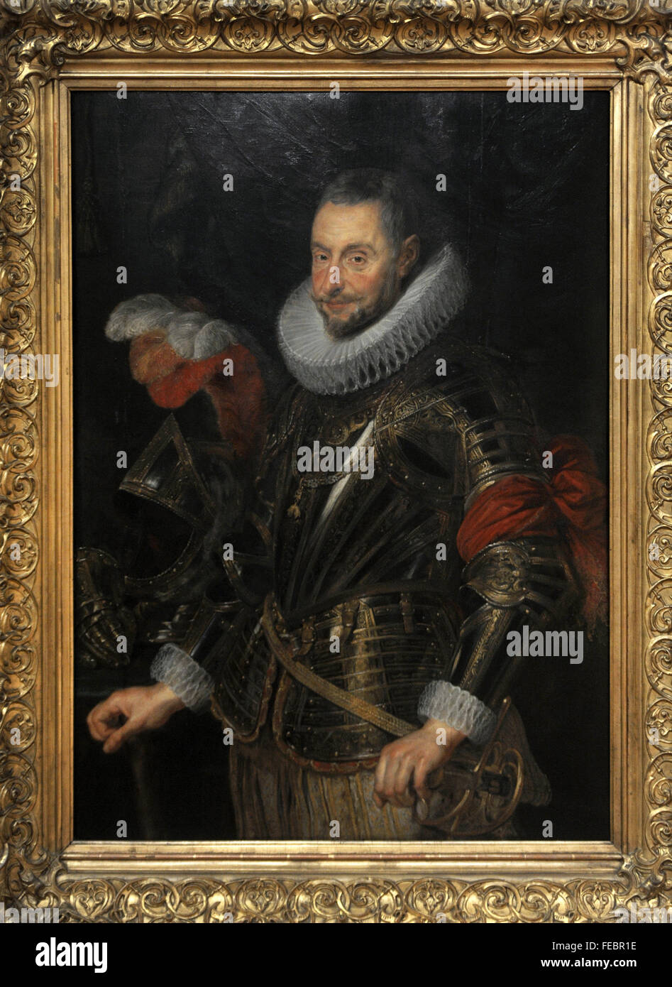 Peter Paul Rubens (1577-1640). Peintre flamand. Portrait de Marchese Ambrogio Spinola (1569-1630). Galerie nationale. Prague. République tchèque. Banque D'Images
