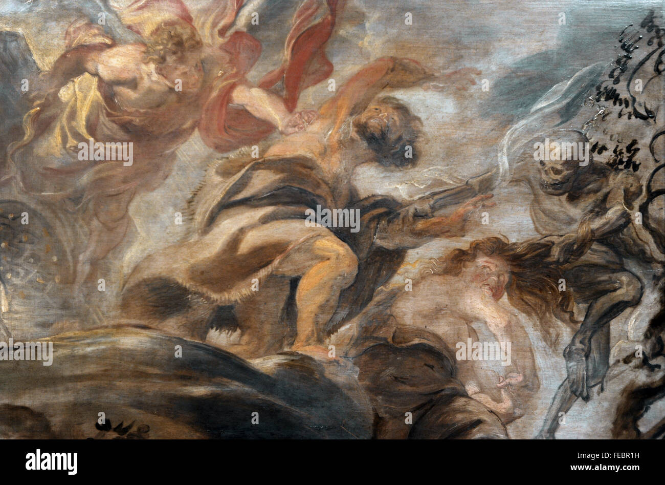 Peter Paul Rubens (1577-1640). Peintre flamand. L'expulsion du Jardin d'Eden, 1620. Galerie nationale. Prague. République tchèque. Banque D'Images