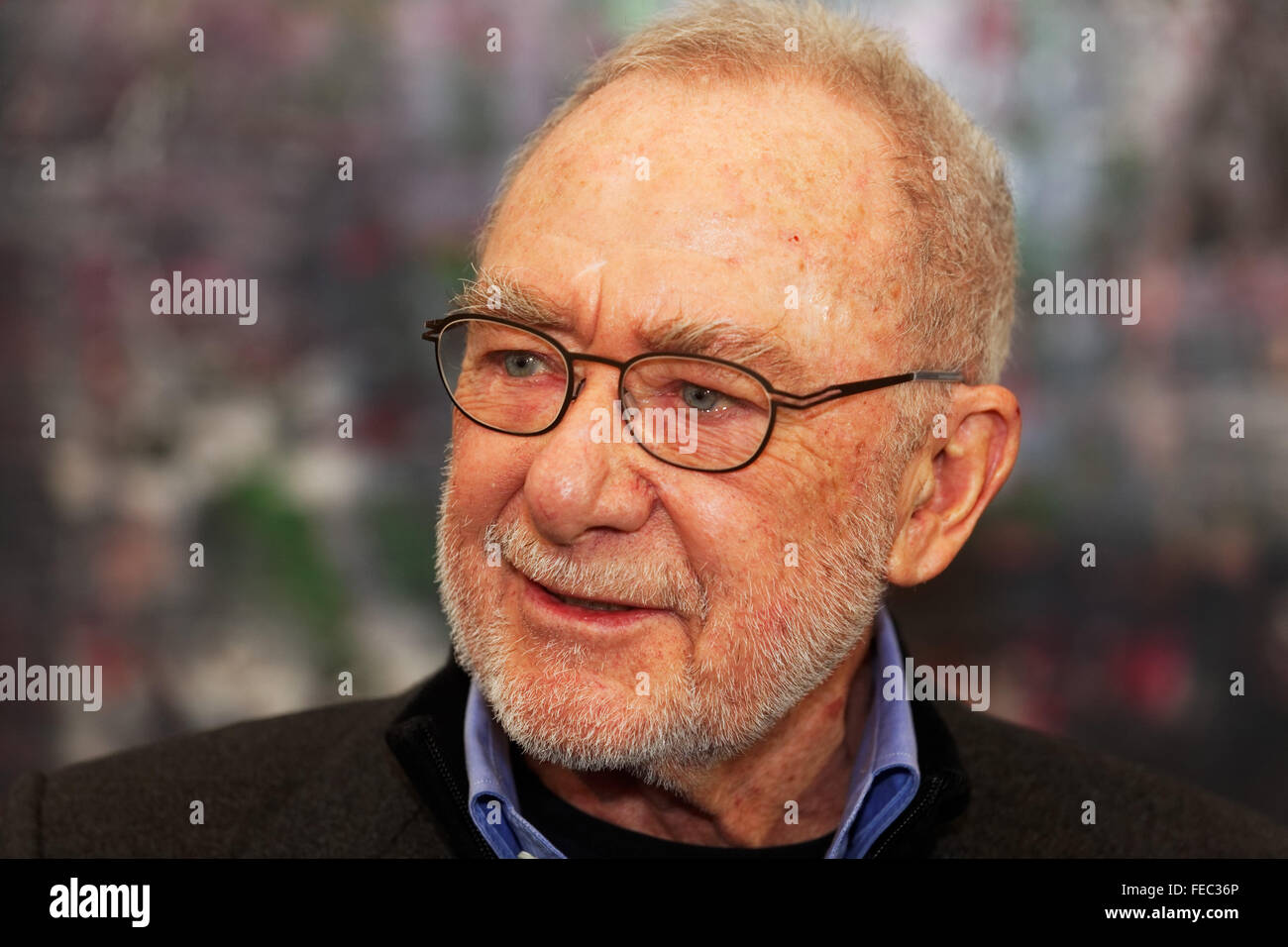 Baden-Baden, Allemagne. 5 Février, 2016. Gerhard Richter (conférence de presse pour sa nouvelle exposition "Birkenau" au musée Frieder Burda, Baden-Baden Allemagne Crédit : Michael Liebrecht/Alamy Live News Banque D'Images