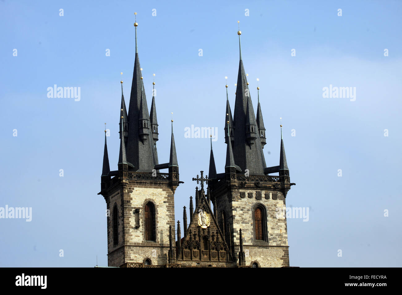 Église Notre Dame avant Tyn, Prague, République Tchèque Banque D'Images