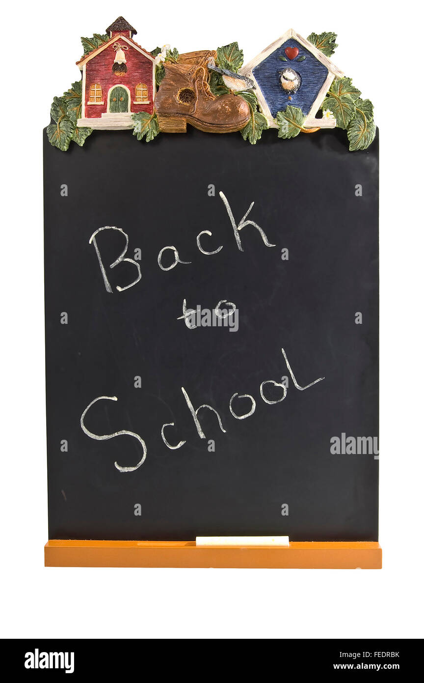 Chalk Board Retour à l'école Banque D'Images