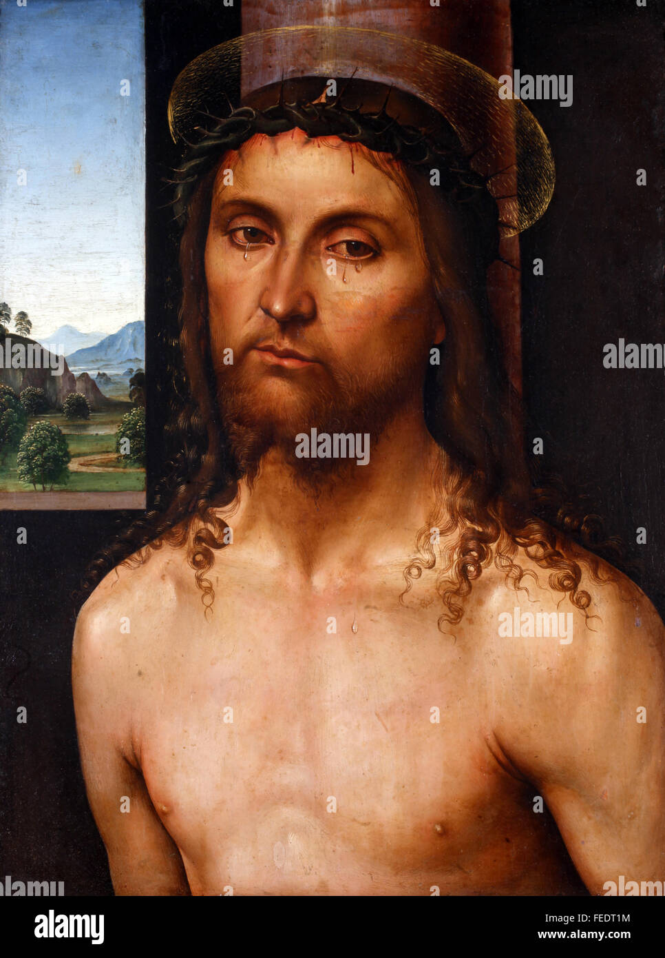 Francesco Raiboldini le Christ couronné d'épines Banque D'Images