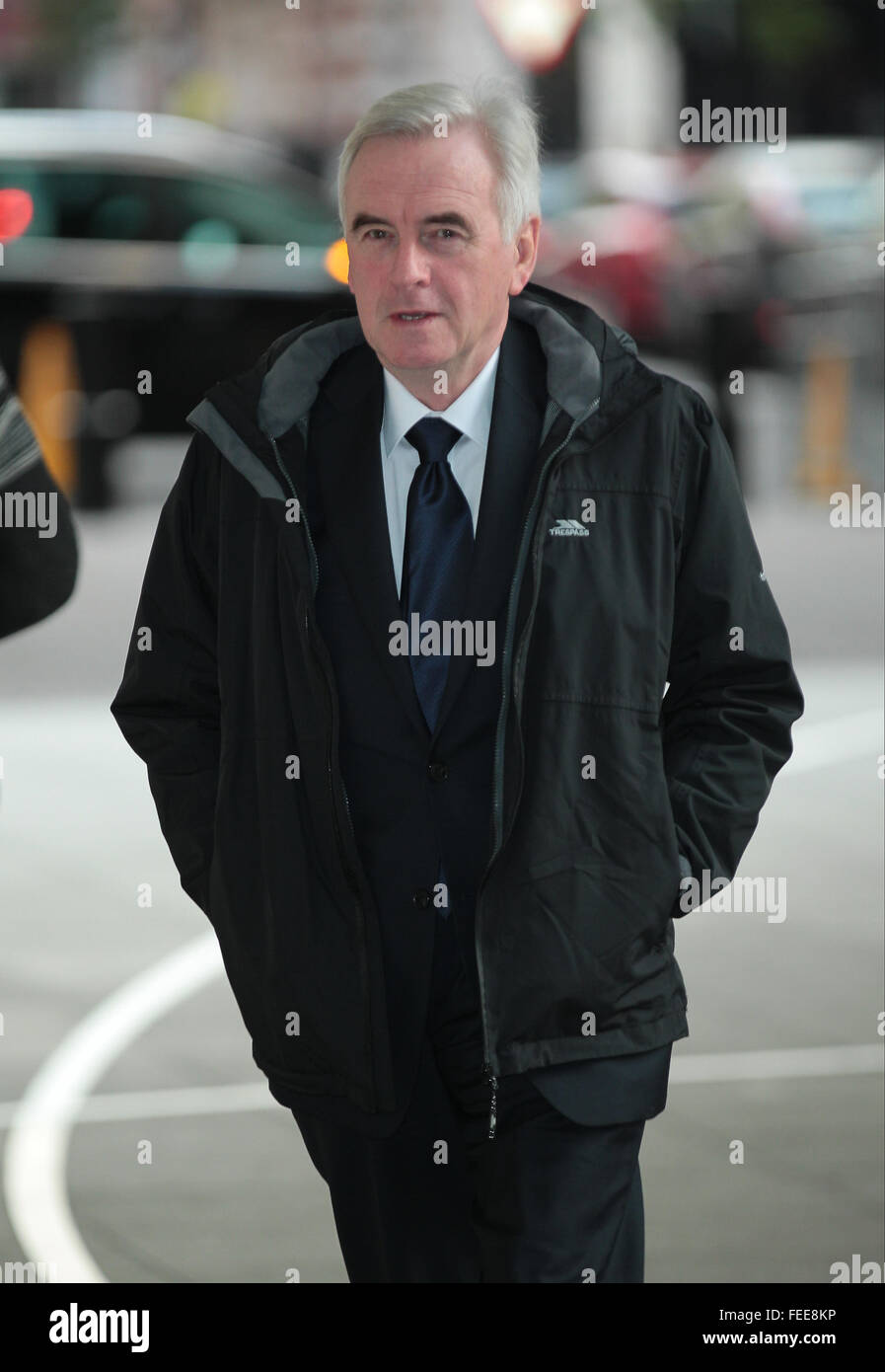 Londres, Royaume-Uni, 22 Nov 2015 : John McDonnell, membre du parti travailliste britannique et le poste de ministre des Finances fantôme assiste à la BB Banque D'Images