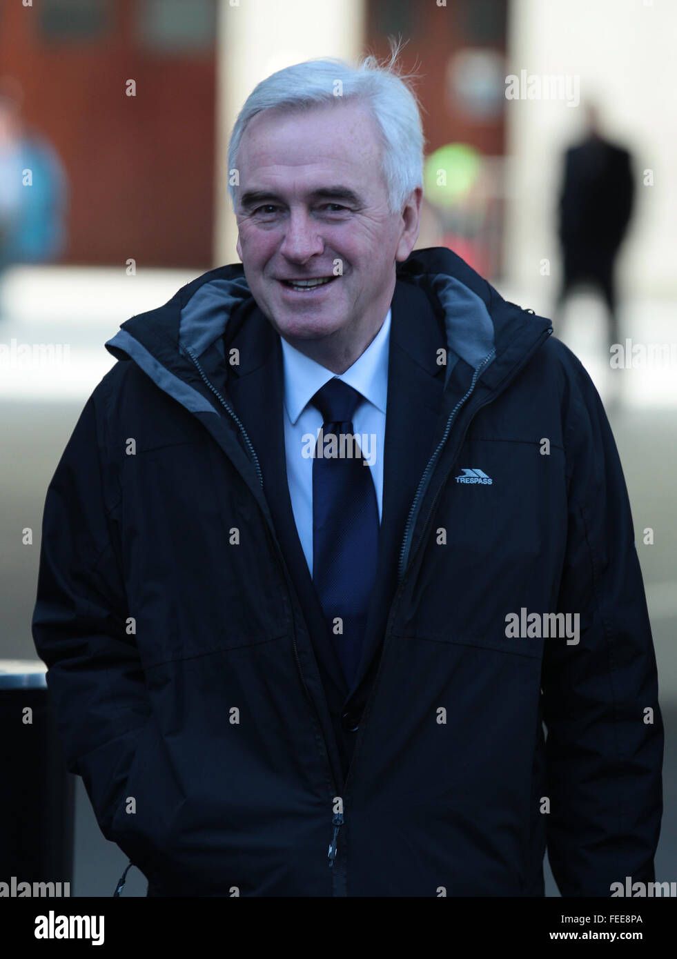 Londres, Royaume-Uni, 22 Nov 2015 : John McDonnell, membre du parti travailliste britannique et le poste de ministre des Finances fantôme assiste à la BB Banque D'Images