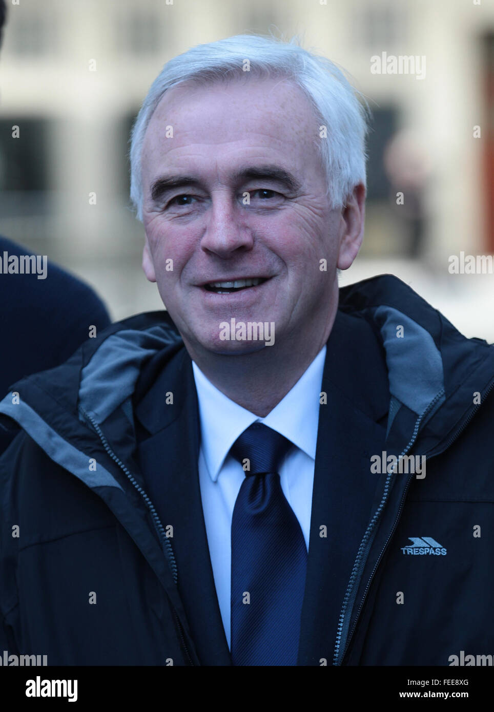 Londres, Royaume-Uni, 22 Nov 2015 : John McDonnell, membre du parti travailliste britannique et le poste de ministre des Finances fantôme assiste à la BB Banque D'Images