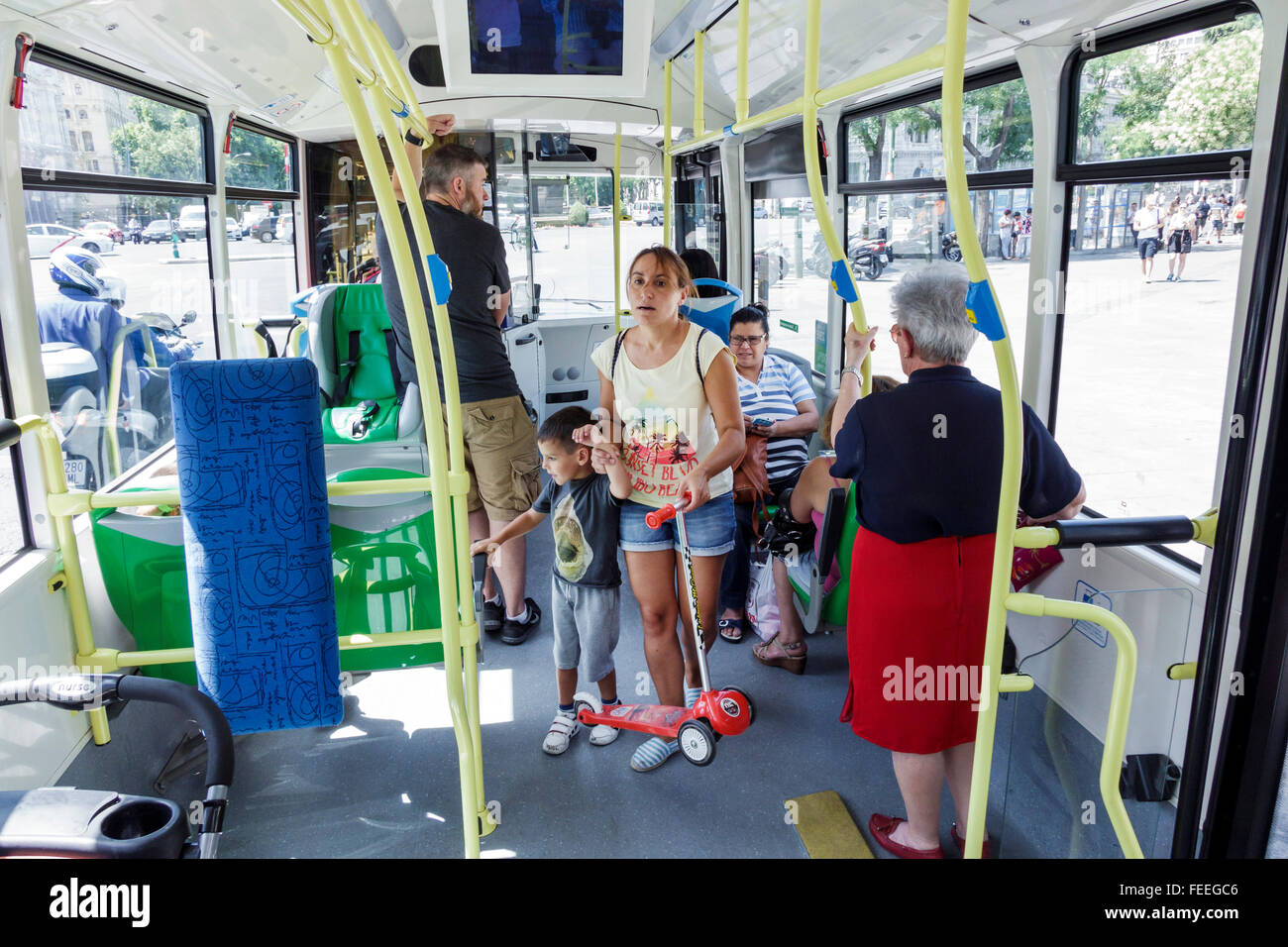 Madrid Espagne,Europe,européen,Espagnol,hispanique hispanique Latins Latino Latinos,Espagnol,Salamanque,Paseo de Recoletos,Empresa Municipal de Banque D'Images