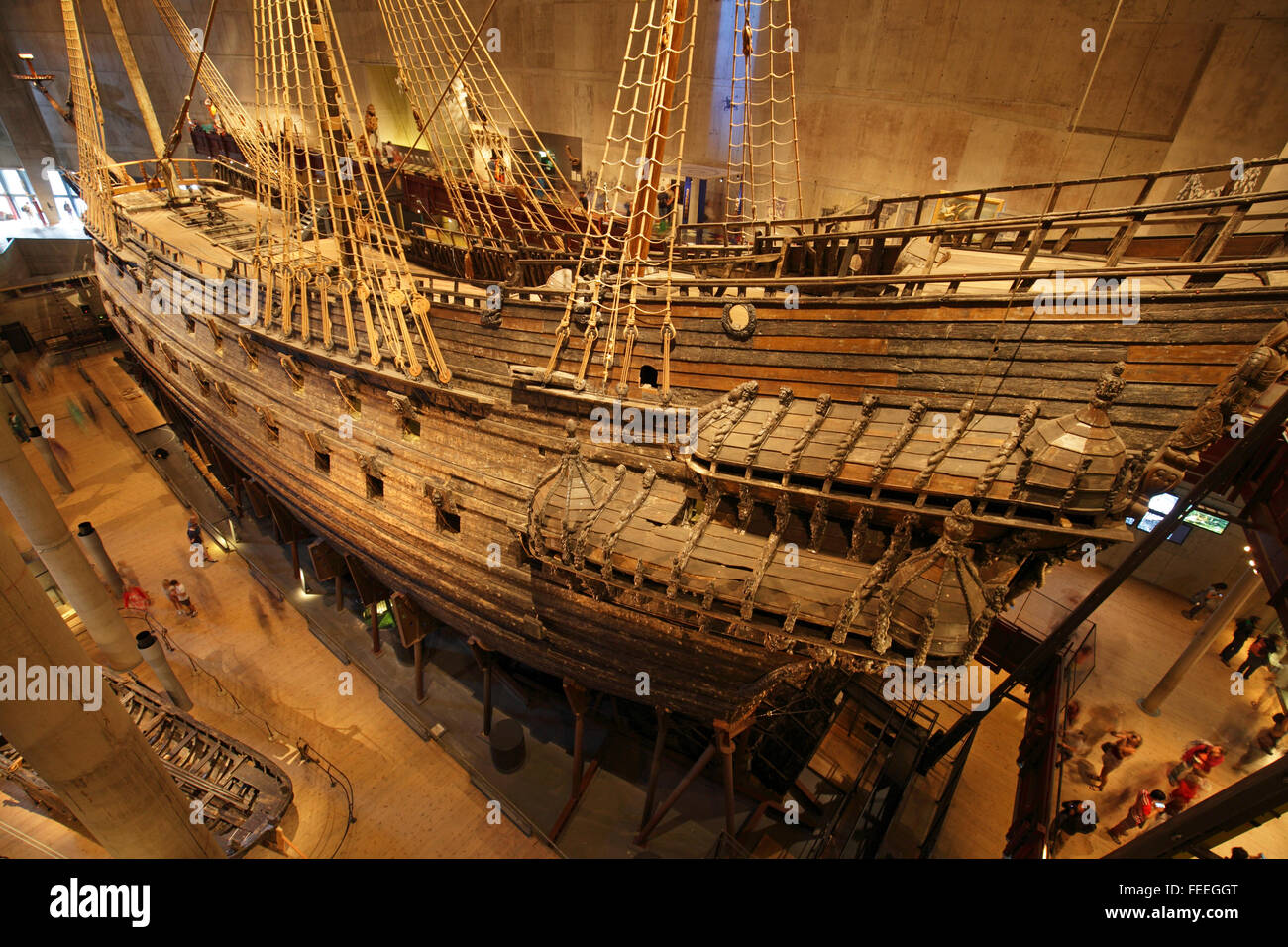 Musée Vasa (navire) à Stockholm, Suède Banque D'Images, Photo ...