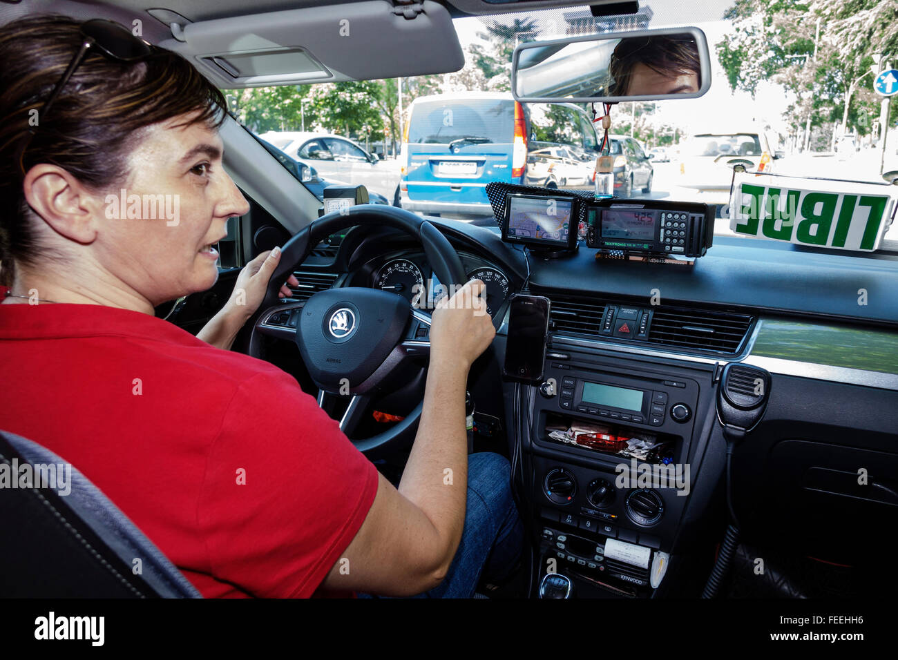 Madrid Espagne,Europe,européen,Espagnol,hispanique hispanique Latins Latino Latinos,Espagnol,Centro,Retiro,Paseo del Prado,Plaza de las Cortes Banque D'Images