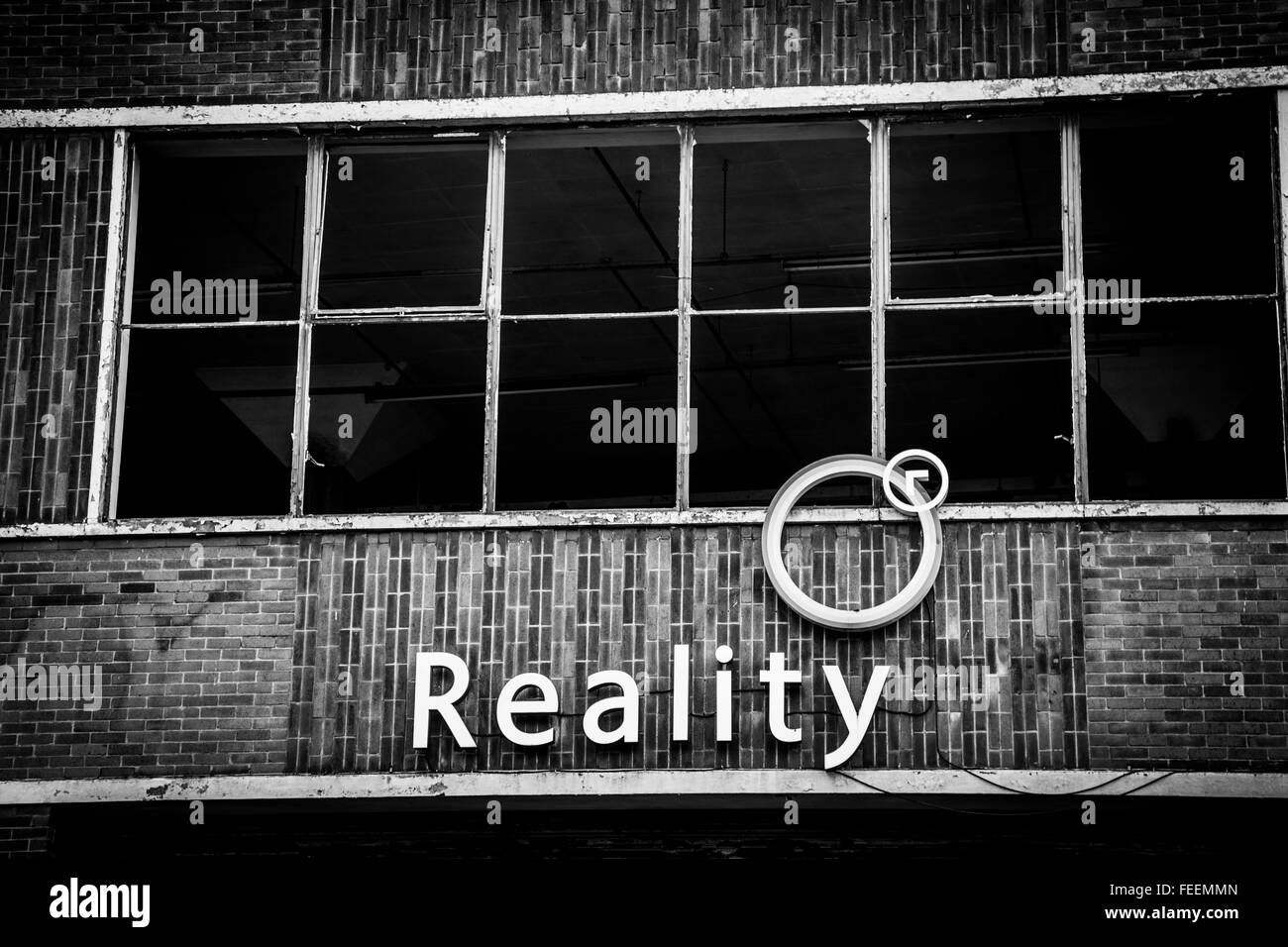 Réalité abandonnés, Marshall Street, Leeds, West Yorkshire, Royaume-Uni Banque D'Images