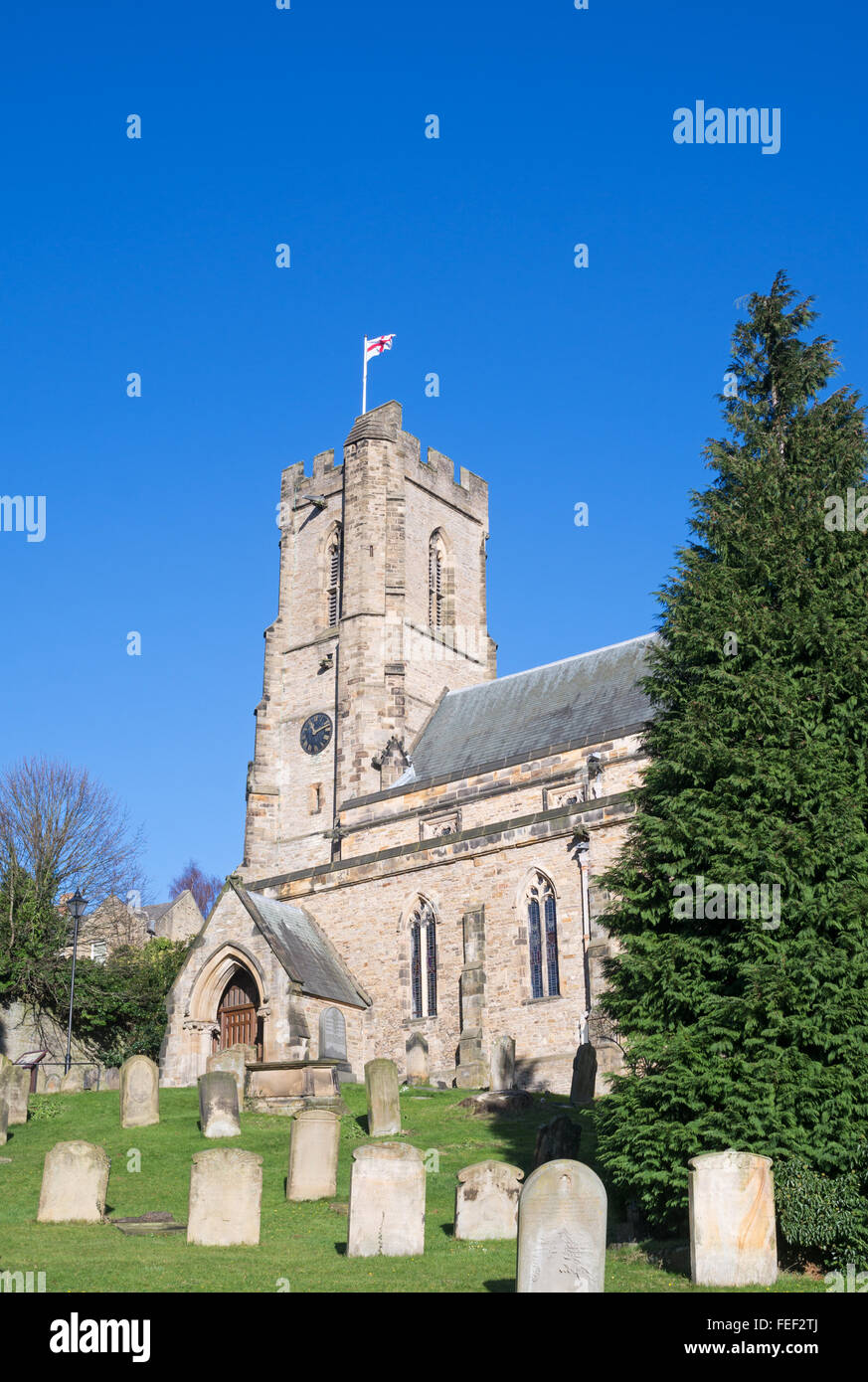L'église de St Mary the Virgin Richmond, North Yorkshire, England, UK Banque D'Images