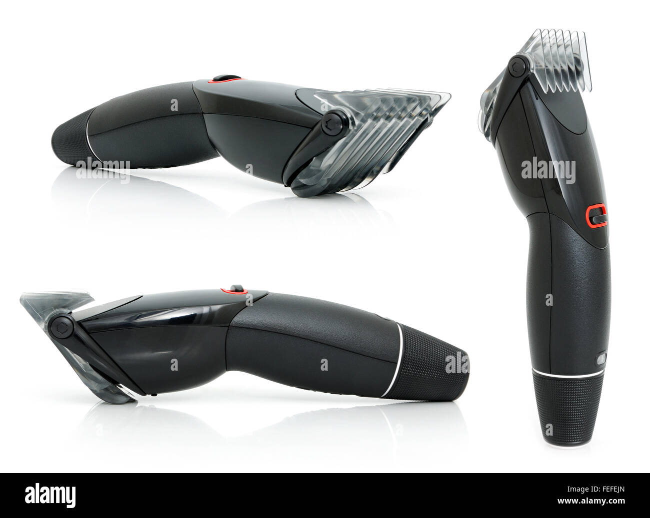 La tondeuse à cheveux isolé sur fond blanc Banque D'Images