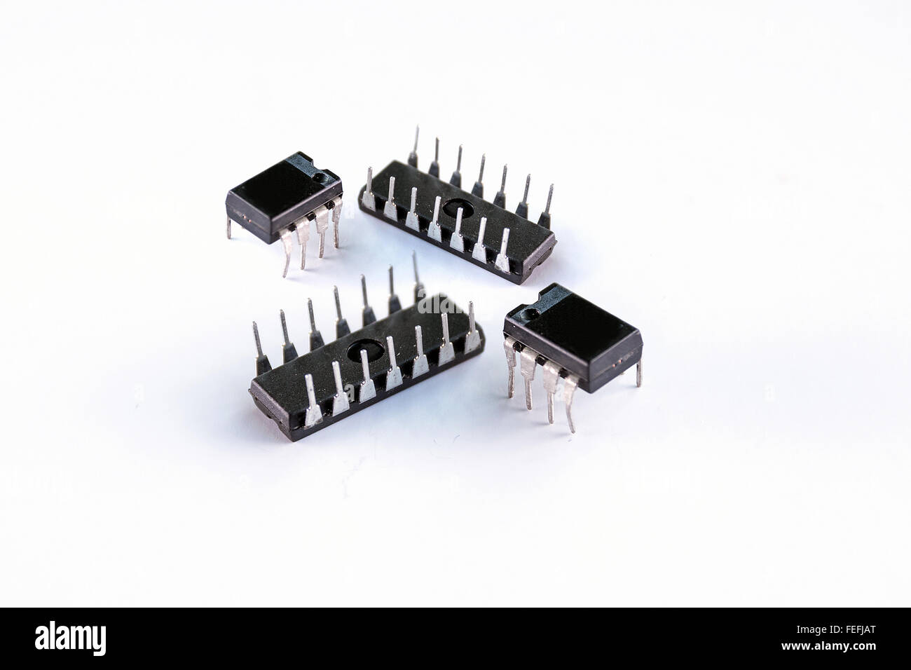 IC ,circuit intégré est l'équipement clé dans le circuit électronique. Banque D'Images